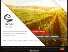 Tablet Screenshot of bodegascanalva.com